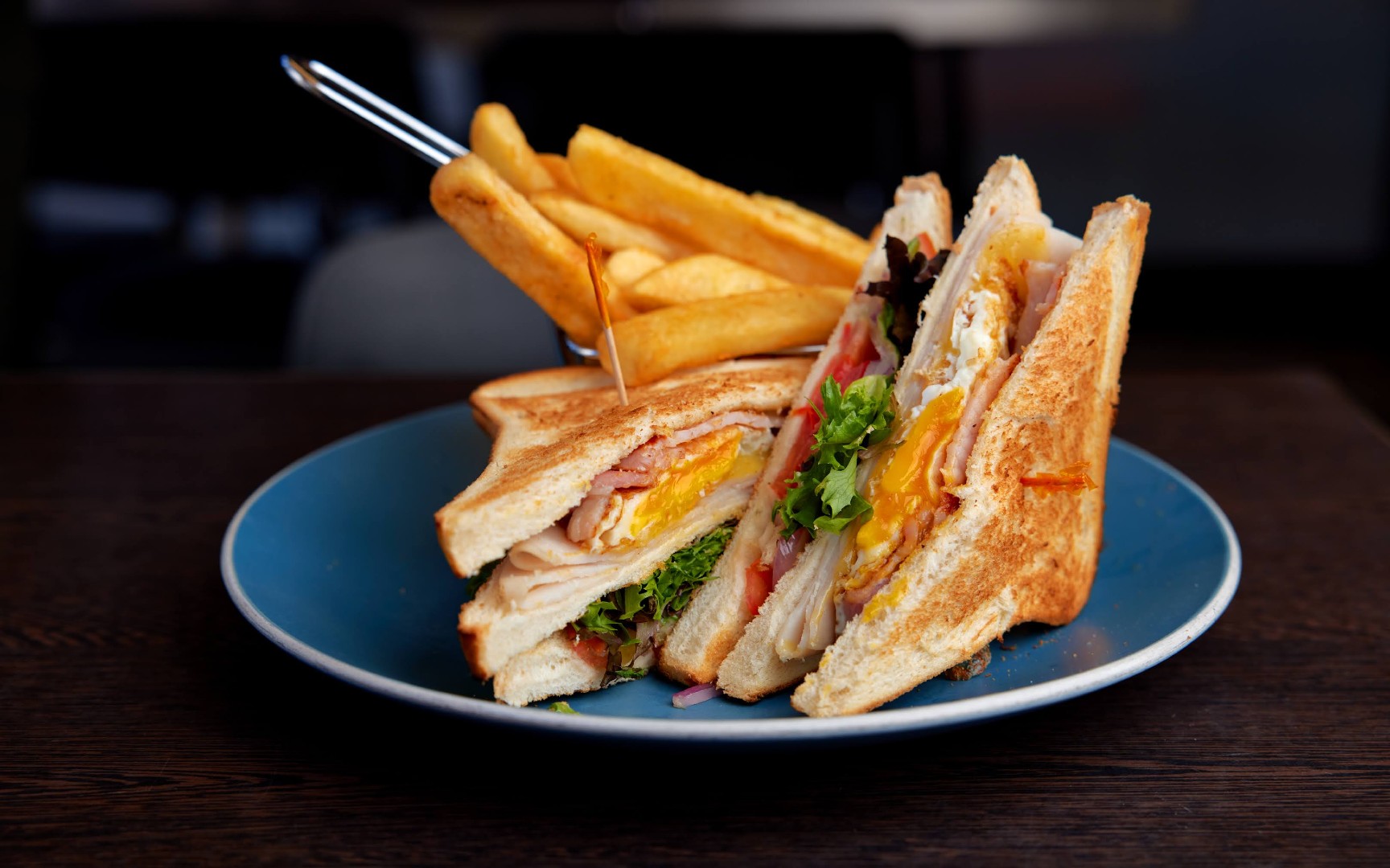Chatter Box Club Sandwich and Chips - Club Sandwich and Chips